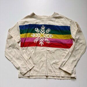 Hanna Andersson Kids Long Sleeve Graphic Tee 6-7 years